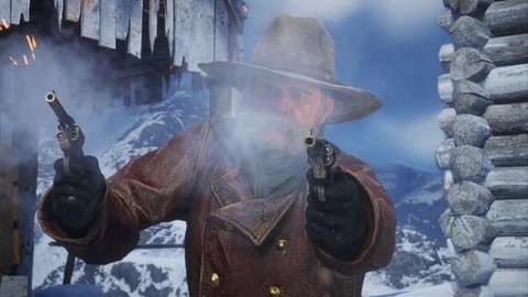 荒野大镖客2怎么拔枪[图2]