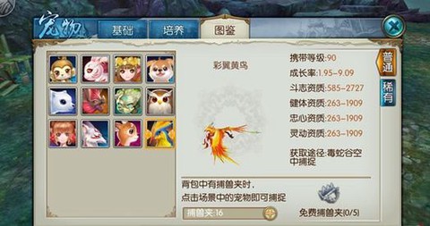 诛仙手游怎么捕捉宠物